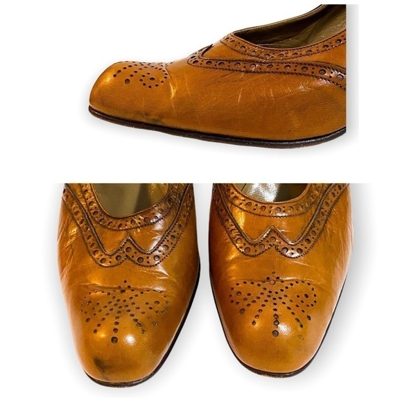 Vintage Y2K Patrick Cox‎ brown Mary Jane heel, size 37.5, antique finish - Picture 11 of 14